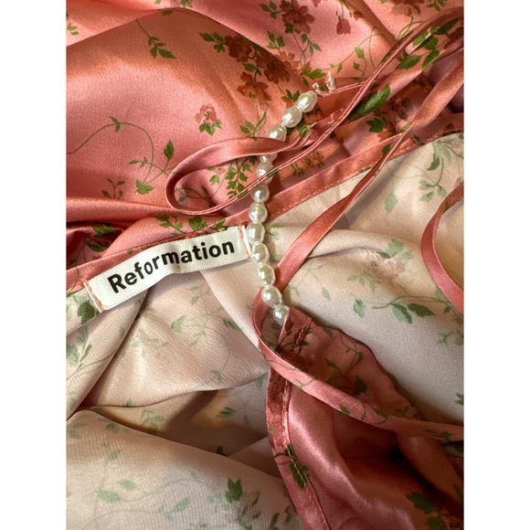 Reformation Marixa Silk Dress Size Medium NWT - Picture 5 of 11